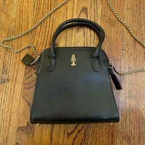 Gemma Kahgn Vintage Black Leather Crossbody Bag